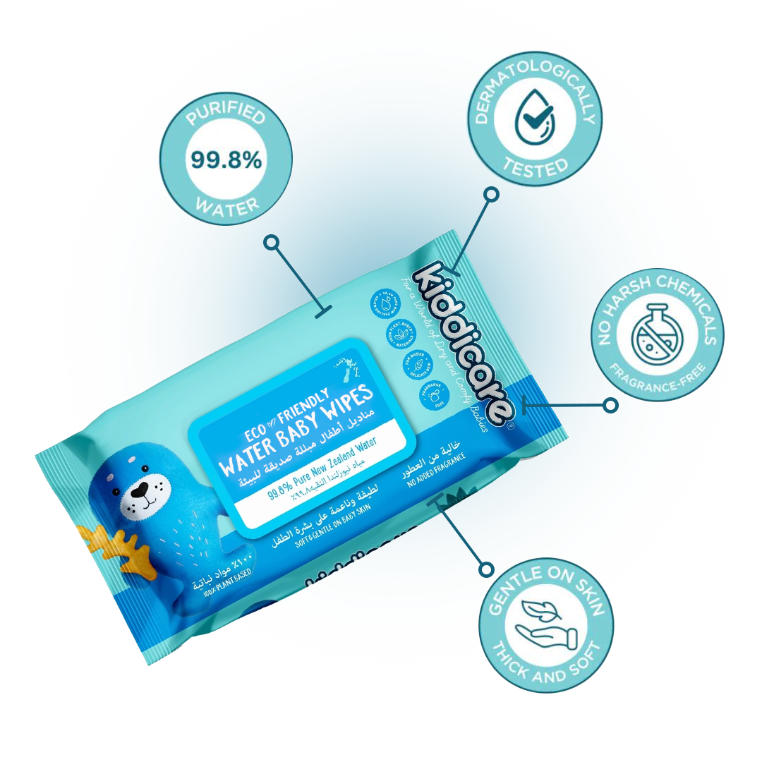 Load image into Gallery viewer, Kiddicare Water Baby Wipes